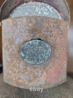 Nathaniel Tufts Antique Tin Port Lantern Patent 1873 Swivel Top Rare Ship Light