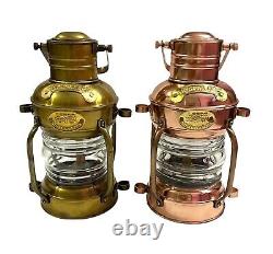 Nautical Antique & Copper Finish Oil Lantern Vintage Ship Lantern Decor