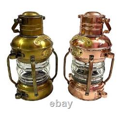 Nautical Antique & Copper Finish Oil Lantern Vintage Ship Lantern Decor