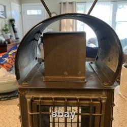 = Nautical Brass Portable Oil Caged Lantern Sherwood Wedge Kerosene Lamp