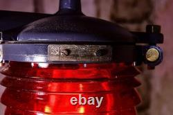 Nautical RED Light VesselSignal Navigation LightSoviet MarineBoat Lantern