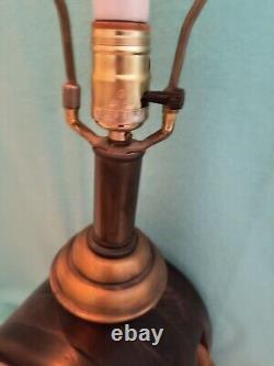 Nautical Themed Table Lamps Vintage Lantern Brass Beach 3 Mode Block/Pulley NICE