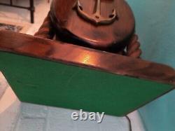 Nautical Themed Table Lamps Vintage Lantern Brass Beach 3 Mode Block/Pulley NICE