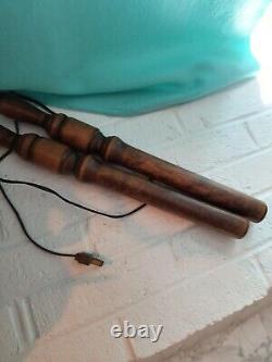 Nautical Themed Table Lamps Vintage Lantern Brass Beach 3 Mode Block/Pulley NICE