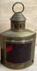 Nautical ship lantern RED CURVED GLASS Brass Oil Hanging Antique