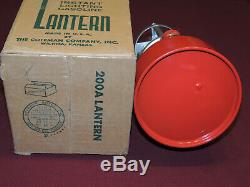 Never Used Vintage Coleman 200A Lantern With Box & Original Packing Dated 5/58