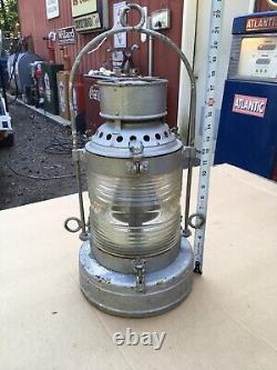 New York State Canal Lantern Nautical Vintage Antique Oil Mohawk Lamp