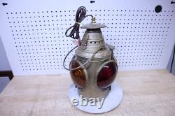 Nice Electrified Vintage / Antique Dressel Railroad Lamp Lantern Arlington NJ 4