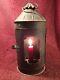 Nice Handmade Vintage Antique Tin Metal Candle Lamp Lantern Denmark Danish