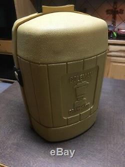 Nice Vintage Coleman 228H Gold Bond Lantern withCase, Amber Globe & Spark Igniter