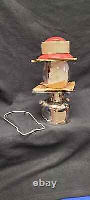 Nos Vintage Coleman 200 Lantern Red Nickel Unused Condition Original Box Camping