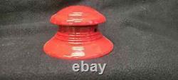 Nos Vintage Coleman 200 Lantern Red Nickel Unused Condition Original Box Camping