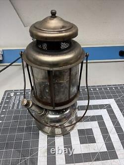 NuLite Double Mantle Lantern Fount Mica Globe Antique Coleman Untested lmp6