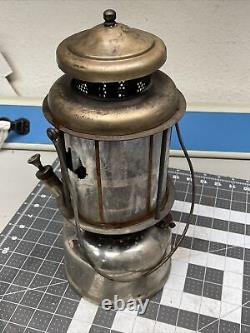 NuLite Double Mantle Lantern Fount Mica Globe Antique Coleman Untested lmp8