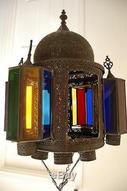 Old Antique Lantern Vintage Oil Kerosene Islamic Hanging Gwtw Lamp Chandelier