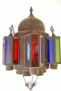 Old Antique Lantern Vintage Oil Kerosene Islamic Hanging Gwtw Lamp Chandelier