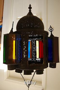 Old Antique Lantern Vintage Oil Kerosene Islamic Hanging Gwtw Lamp Chandelier