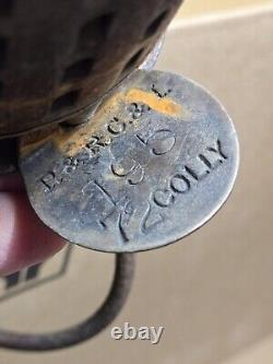 Old Rare P&R. C&I Good Spring PA Braker Pottsville Coal Miners lamp Lantern