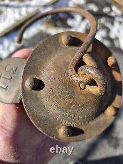 Old Rare P&R. C&I Good Spring PA Braker Pottsville Coal Miners lamp Lantern