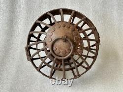 Old Vintage Antique Whaling Ships Gimbal Gimble Globe Oil Lamp Light /Lantern