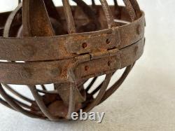 Old Vintage Antique Whaling Ships Gimbal Gimble Globe Oil Lamp Light /Lantern