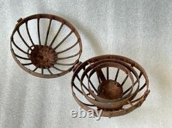 Old Vintage Antique Whaling Ships Gimbal Gimble Globe Oil Lamp Light /Lantern