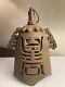 Old Vintage Chinese Export Iron Human Effigy Lighting Lantern Metal Rusty Patina