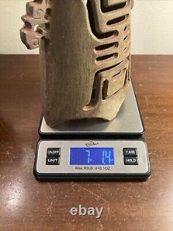 Old Vintage Chinese Export Iron Human Effigy Lighting Lantern Metal Rusty Patina