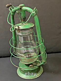 Old Vintage Rare D. R. W. Z Empress Hurricane Iron Lantern Lamp No. 153868 Germany