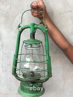 Old Vintage Rare D. R. W. Z Empress Hurricane Iron Lantern Lamp No. 153868 Germany