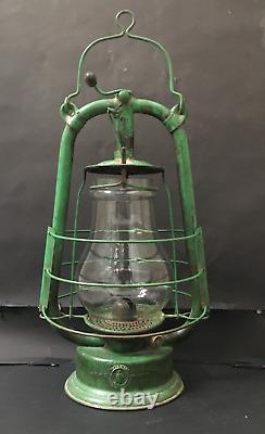 Old Vintage Rare D. R. W. Z Empress Hurricane Iron Lantern Lamp No. 153868 Germany