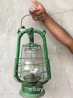 Old Vintage Rare D. R. W. Z Empress Hurricane Iron Lantern Lamp No. 153868 Germany