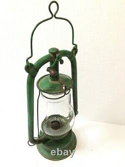 Old Vintage Rare D. R. W. Z Empress Hurricane Iron Lantern Lamp No. 153868 Germany