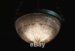 Original 1910 re-claimed vintage HOLOPHANE Industrial pendant light lantern