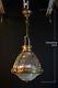 Original 1920s Reclaimed vintage HOLOPHANE Industrial pendant light lantern