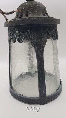 Original Antique Tudor Copper Ceiling Lantern Porch Entry Light Bungalow