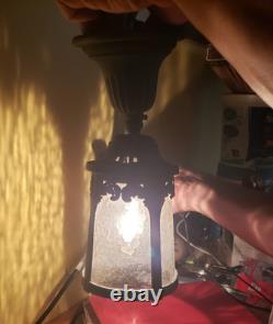 Original Antique Tudor Copper Ceiling Lantern Porch Entry Light Bungalow