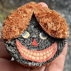 Original Antique Vintage Japanese Nippon Halloween Vintage Smiling Man with Moss