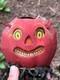 Original Halloween 3 Antique German Red Devil JOL Small Devil Lantern Streamer