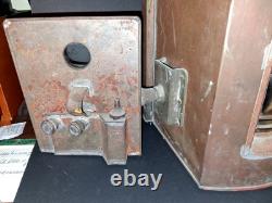 Original Large Bow Starboard Brass Copper Lantern 16 Ship Naval Vintage Lamp