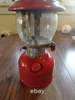 Original Vintage April 1960 (4/60) Red Coleman 200a Lantern 200 A with globe