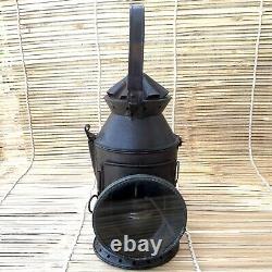 Original Vintage Railroad Lantern Antique Collectible Kerosene Oil Railway Lamp