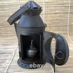 Original Vintage Railroad Lantern Antique Collectible Kerosene Oil Railway Lamp