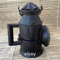 Original Vintage Railroad Lantern Antique Collectible Kerosene Oil Railway Lamp