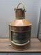 Original WW 2 Bow Starboard Brass Copper Lantern 16 Ship Naval Vintage 1944
