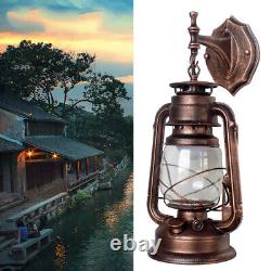 Outdoor Vintage Antique Rustic Lantern Lamp Retro Wall Sconce Light Fixture E27