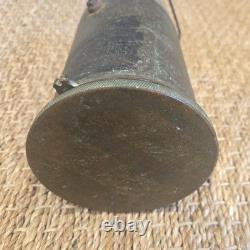P. S. CO. Lantern Antique Brass Glass Heavy Patina Lamp Man Overboard Light