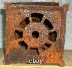Pair Antique Cast Iron Japanese Pagoda Outdoor Garden Hanging Candle Lanterns