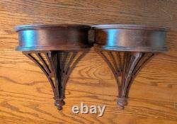 Pair Antique Rare Craftsman Wall Sconce Butler Style 174 Lantern Candle Holder