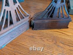 Pair Antique Rare Craftsman Wall Sconce Butler Style 174 Lantern Candle Holder